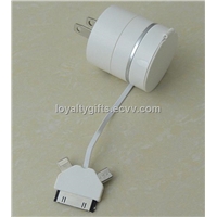3 In 1 USB Data Charge Sync Cable for iP4/4S PAD/iP5 Lightning/Micro USB
