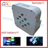 9x15w 5In1 Led par can with battery,with remote,wireless led par can