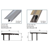 H 1/2/3/4 Track-Nail-Hidden -CK  Aluminium Flooring 8-15mm  Profile