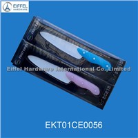 Ceramic knife in pink and blue handle(EKT01CE0056)
