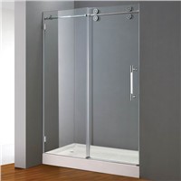 Sliding Shower Door with stainless steel rail and rollers(E02P)