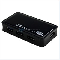 New 4-Port USB 3.0 Portable Compact Hub For PC Laptop Super Speed 5Gbps