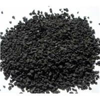 Recycled black rubber granules for filling