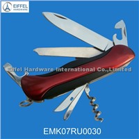 High quality Multifunction knives with rubber &amp;amp; stainless steel handle(EMK07RU0030)