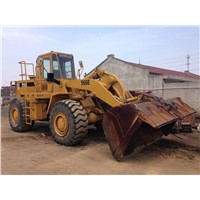 Used wheel loader 966e with grapple
