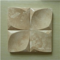 Natural 3d travertine tile cladding