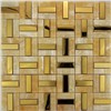 stone mosaic tile mix metal mosaic ( stainless steel mosaic for bathroom decoration)