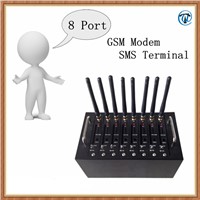 Best Price and Quality Bulk SMS Modem Support AT Command, Bulk SMS 8 Port GSM Modem
