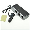 3 Way Cigarette Lighter Socket Splitter 12V/24V DC Power Car Adapter + USB Port