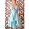 Deep V-neck Prom Dress, Homecoming Dress, Sexy Tiffany Blue Short Cocktail Dress