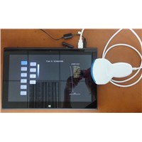 Tablet ultrasound scanner with USB probe