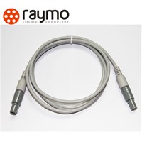 LEMO Plastic P-series connectors with cable for medical equipment, PAG/PKG/PRG, solder cable
