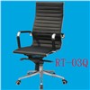 high back rotating lift up and down metal frame eames design leather cover wheel chair RT-03Q