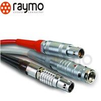lemo compatible B-series metal circular connectors with cable ,signal connection