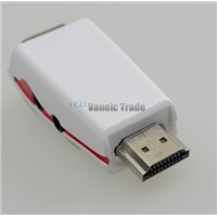 New HDMI In to VGA &amp;amp; Audio Out HDTV Video Converter Adapter[white]