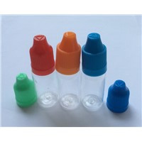 Plastic PET Clear E-liquid Bottle Needle Dropper E-juice Bottle Colorful Cap For Electronic Cigaret