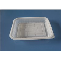 customized white or clear blister bread tray