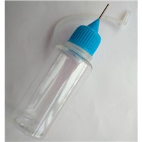 Wholesale PET Plastic Empty E-juice Bottle Metal Needle Dropper  E-liquid Bottle Colorful Cap Bottle