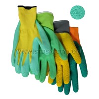 Foam latex coated gloves