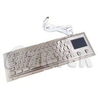 industrial metal keyboard with touchpad (MKD2752, 370.0mm x 102.0mm)