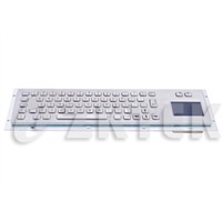 industrial metal keyboard with touchpad (MKD2663, 392.0mm x 110.0mm)