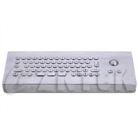 industrial desktop metal keyboard with trackball (MDT2303, 320.0mm x 118.0mm x 42.0mm)
