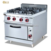 Stainless Steel Gas Range With 4-Burner&amp;amp; Gas Oven BY-GH987A