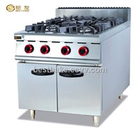 Free standing Gas 4 burner Range with cabinet BY-GH987