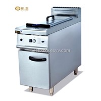 1-Tank Gas chips Fryer(1-basket) with cabinet BY-GF975