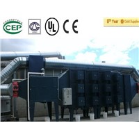 electrostatic oil mist collector for curing oven/chamber