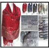 PG1212 women's fashion winter mixed colour scarf loop yarn scarf