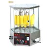 Stainless Steel Base with 6 Glass Doors Electric Corn Roaster/Revolve Corn Broiler 16 Pcs/Time