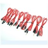 10 x Red 3.5mm 4 Pole Male to Female headphone earphone Extension Cable Audio Adapter