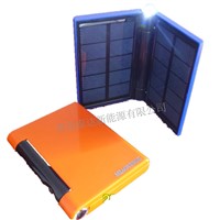 portable solar mobile charger with USB and lithium battery