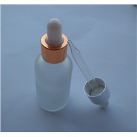 30ML Glass E-juice Bottle  Long Black And White Rubber Head Bottle For E-cig Glass Dropper Bottle