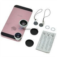 3in1 Fisheye Lens + Wide Angle Micro Lens Camera Kit Set for iPhone 4 4S 5