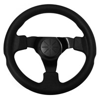 Steering Wheel with Leather Cover Aluminum Frame Car Tunning Accessories Racing Steering Wheels