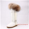 Sheepskin wool-one,over-knee snow boots for women