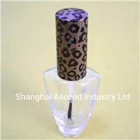Glass nail Polish Bottle with cap and brush made in China