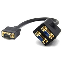 VGA 15PIN Male to 2 VGA 15pin Female cables