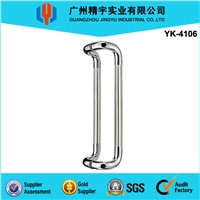 Stainless steel L shape glass door handle YK-4106