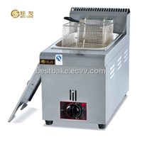 Counter top gas 1-tank&amp;amp;1-basket fryer 6L/Tank BY-GF71