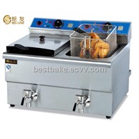 Counter top electric 2-tank&amp;amp;2-basket fryer BY-DF12L-2