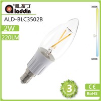 aladdin factory supply led candle bulb with good price in 2/3/4w