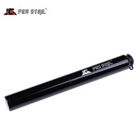 Dual action bicycle pump with guage