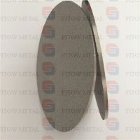 Porous metal powder sintered filter plate