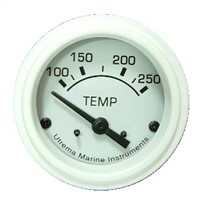 Utrema White Marine Water Temperature Gauge 52mm