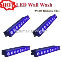 LED Wall Wash 9*12W RGBWA 5 in 1 LED Stage Light Bar/KTV Washer Light