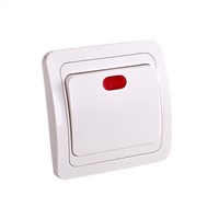 european wall switch with light