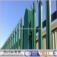Cheap price second hand galvanized and plastic steel palisade fence for sale